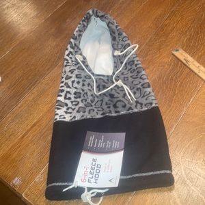 NWT 6 in 1 Fleece Winter Hood Artic Summit Black Grey